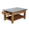 Alaterre Furniture Millwork 36" Wood and Zinc Metal Coffee Table with Shelf AWMW1371Z - alternate 4